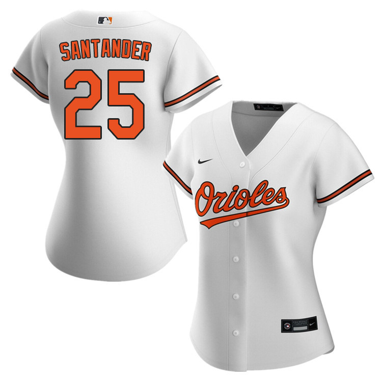 Nike Women #25 Anthony Santander Baltimore Orioles Baseball Jerseys Sale-White